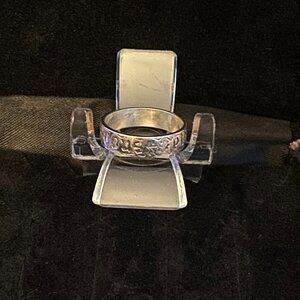 Poesy Ring Vous Et Nul Autre Sterling Silver Size 6.5